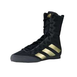 Adidas box hog 4 boxen schuhe in schwarz/gold