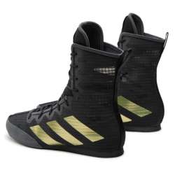 Adidas box hog 4 boxen schuhe in schwarz/gold 5