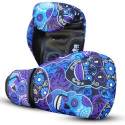 Buddha mexikanischen lila Muay thai Handschuhe 1