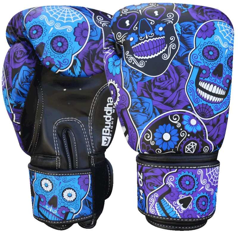 Buddha mexikanischen lila Muay thai Handschuhe