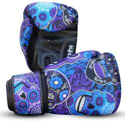 Buddha mexikanischen lila Muay thai Handschuhe 3