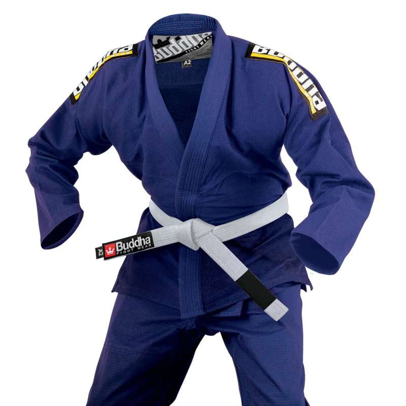 BJJ Buddha Infinity blauer Kimono + weißer Gürtel