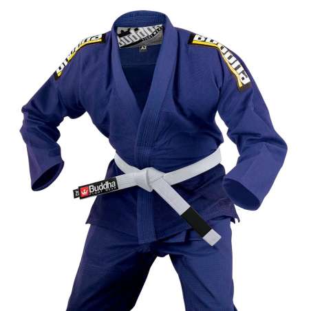 BJJ Buddha Infinity blauer Kimono + weißer Gürtel