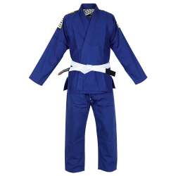 BJJ Buddha Infinity blauer Kimono + weißer Gürtel 2