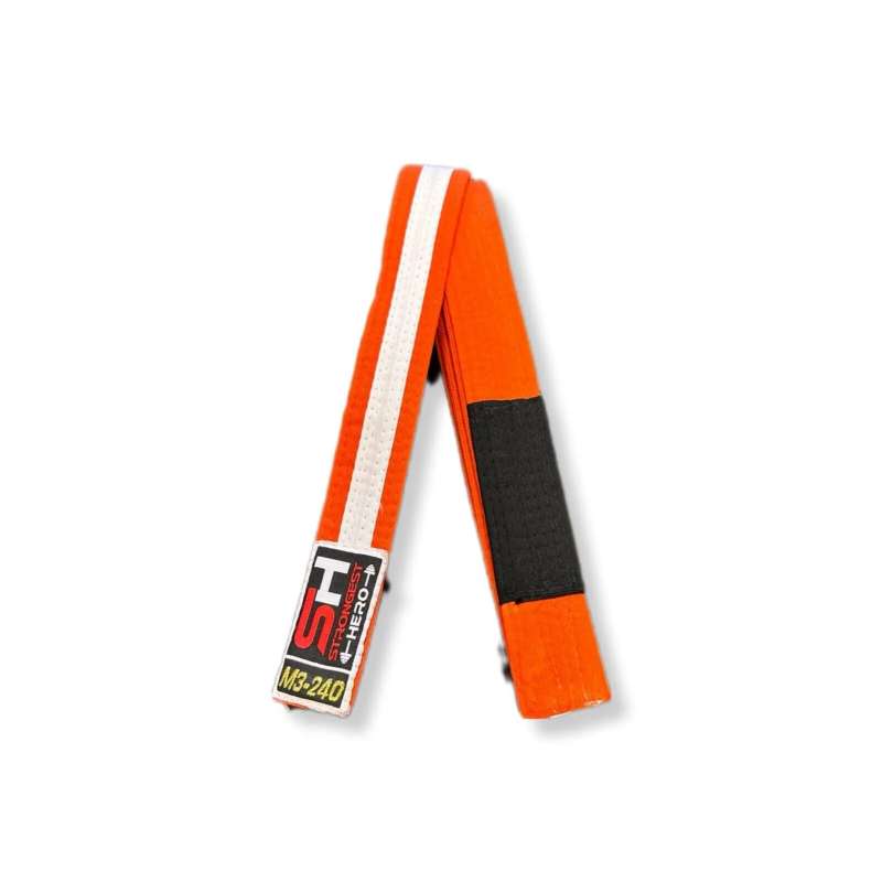 Kinder BJJ Gürtel orange/weiß SH