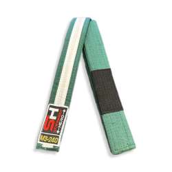 Cinturones infantiles BJJ verde blanco SH