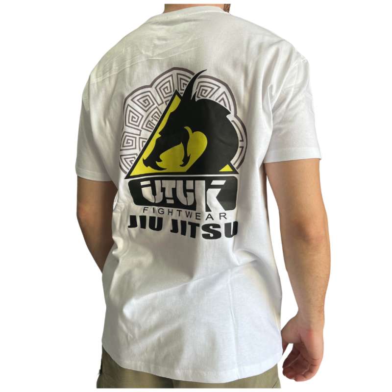 Weißes Utuk Fightwear Jiu-Jitsu-T-Shirt