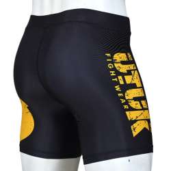 MMA Utuk rashguard shorts schwarz gelb