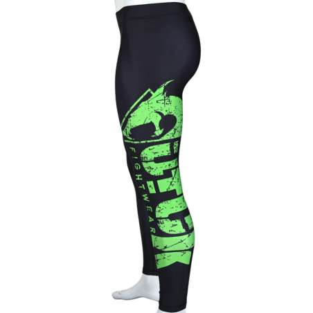 Licra pantalón BJJ Utuk Fightwear negro verde