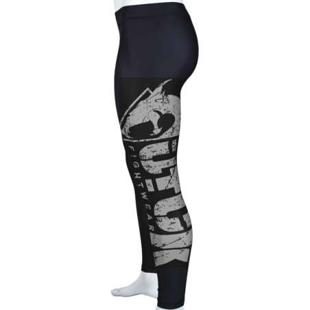 Pantalón lycra MMA Utuk negro plata