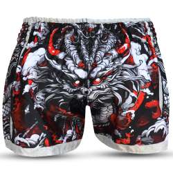 Muay Thai Buddha Drache rote Shorts 4