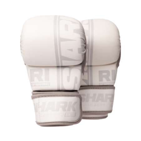 MMA-Handschuhe Shark R1 Weiß Grau