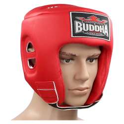 Casco kick boxing Buddha thailand rojo 1