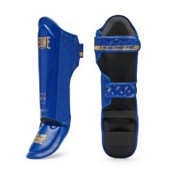 Espinilleras kick boxing Leone DNA azul