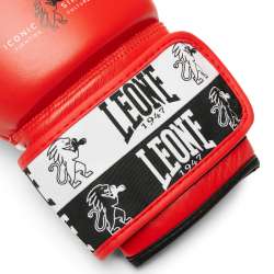 Guantes muay thai Leone iconic rojo 4