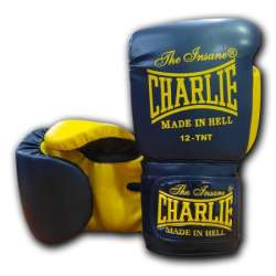 Muay thai handschuhe Charlie kaos schwarz gelb