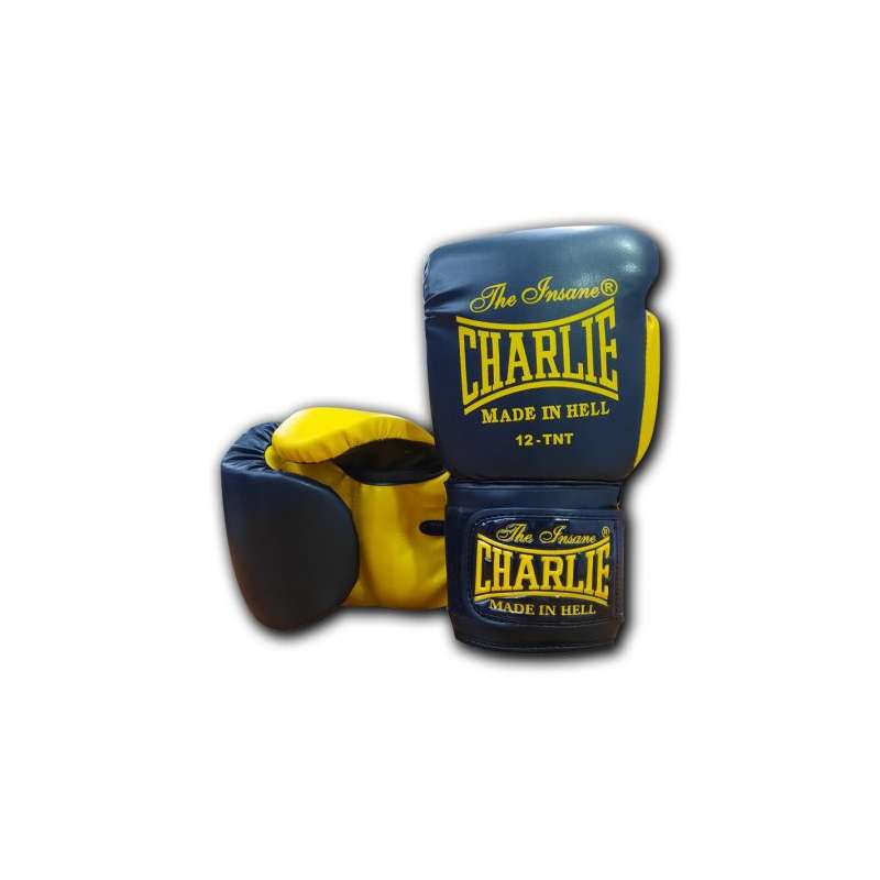 Muay thai handschuhe Charlie kaos schwarz gelb