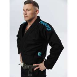 Kimono BJJ Manto X5 negro turquesa