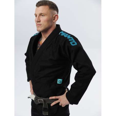 Kimono BJJ Manto X5 negro turquesa