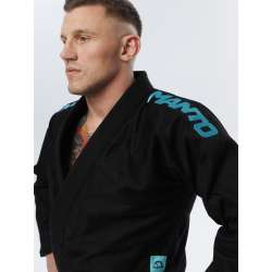 Kimono BJJ Manto X5 negro turquesa 5