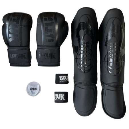 Muay-Thai-Pack Utuk Hunter Schwarz Schwarz