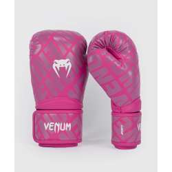 Guantes kick boxing Venum contender 1.5 blanco rosa 1