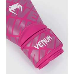 Guantes kick boxing Venum contender 1.5 blanco rosa 3