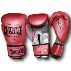 Guantes boxeo Charlie metallic rojo