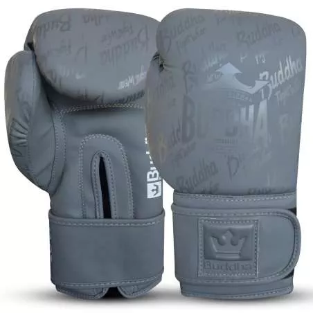 Guantes de boxeo Buddha top premium (gris)