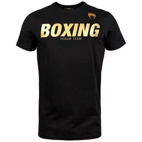 Venum T-shirt VT boxen schwarz gold