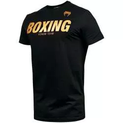 Venum T-shirt VT boxen schwarz gold (1)