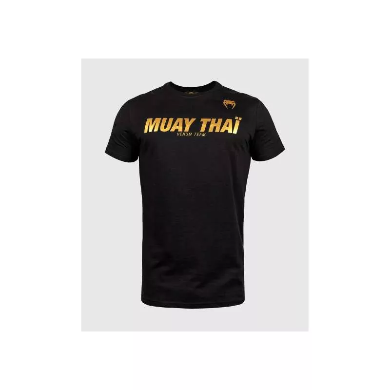 Venum T-shirt VT muay thai schwarz gold