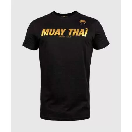 Venum T-shirt VT muay thai schwarz gold