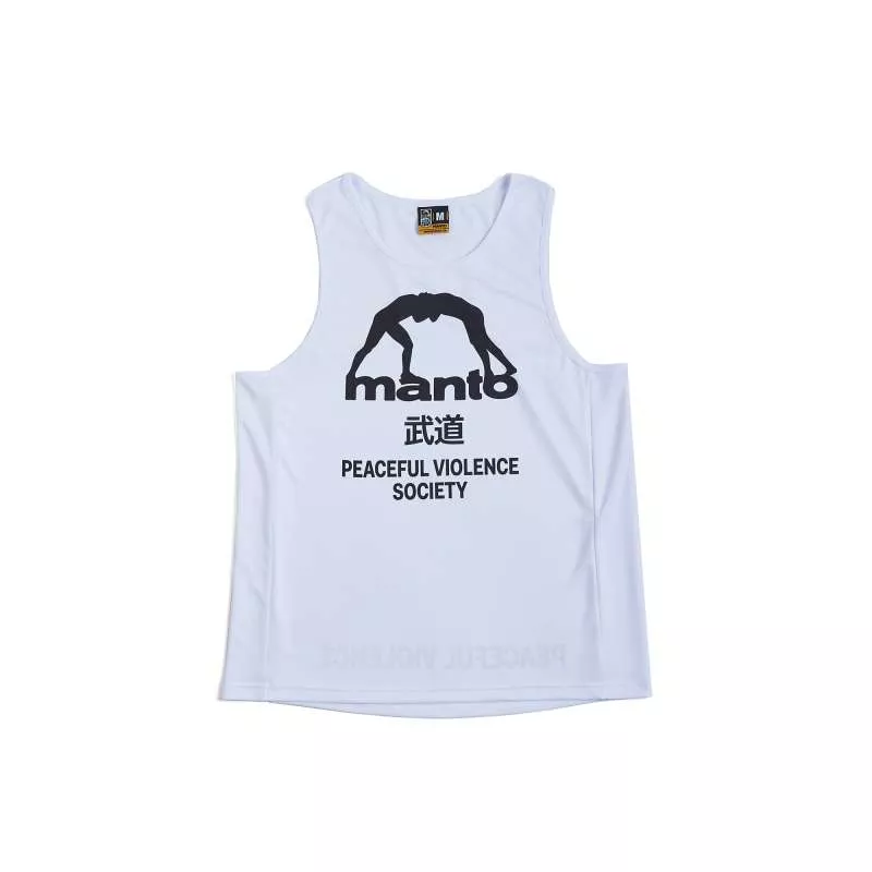 Camiseta tank top society Manto blanca