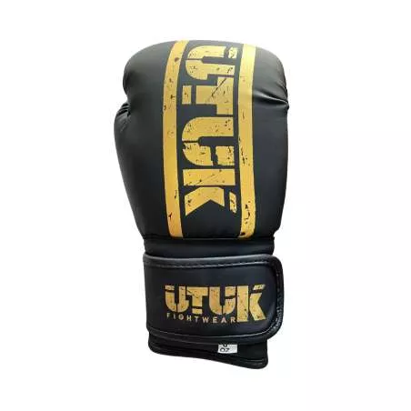 Guantes boxeo infantil Utuk (negro/oro)